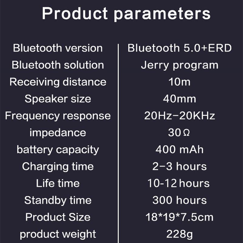 Wireless Headphones Foldable Adjustable HIFI Stereo Bluetooth+TF Play+3.5mm AUX 3 Modes Heavy Bass Headsets Game Music Earphone