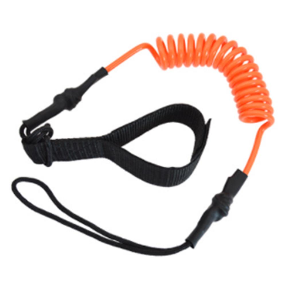 JB-A35   TPU  Safety  Rope For Kayak Canoe Oar Surfboard Paddle Anti-lost Spring Rope