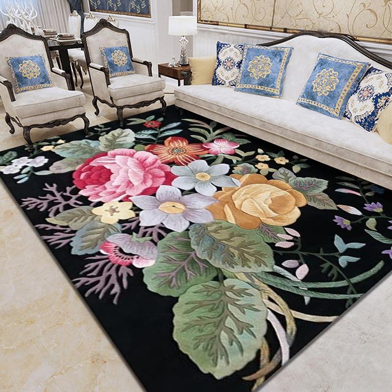 3D Carpet Living Room Bedroom Printed Carpet Wedding Floor Mat Modern and Simple Carpet