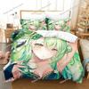 Anime Ceres Fauna Ch. hololive-EN Bettwäscheset Bettbezug Bettset Steppdeckenbezug Kissenbezug Steppdecke King Queen Size Jungen Erwachsene