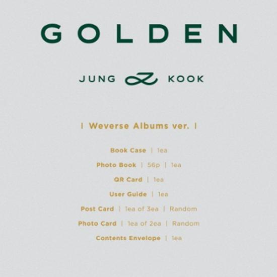 JUNG KOOK BTS - GOLDEN (Weverse Albums Ver.)