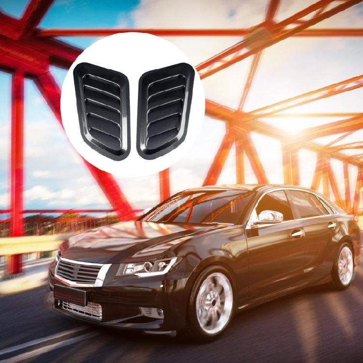 2-pack ABS Dekorativa Bilhuvsventiler Luftintagsskydd Lämpliga för Minskning av Vindhastighet och Förbättring av Fordonsbalans