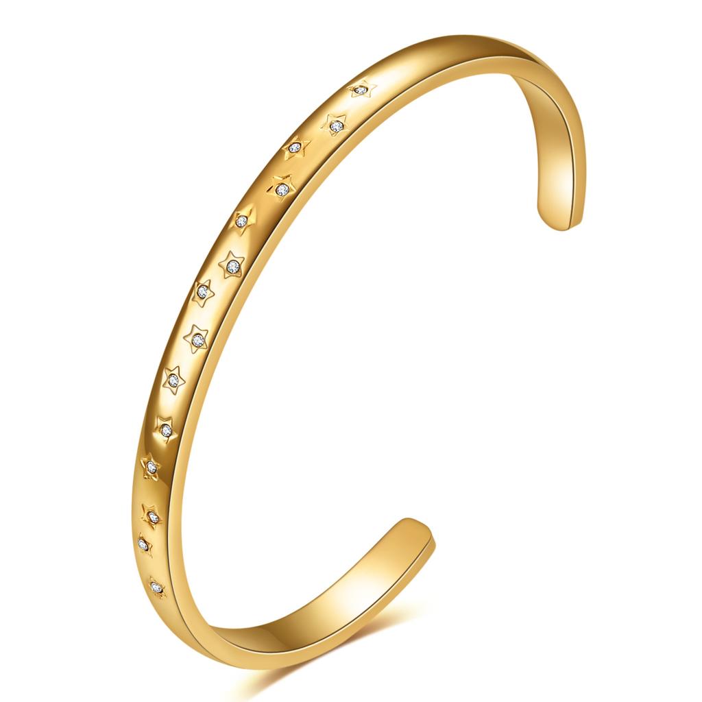 New Hollow Ins Sun Personality Titanium Steel Bracelet All-Match Fashion Women