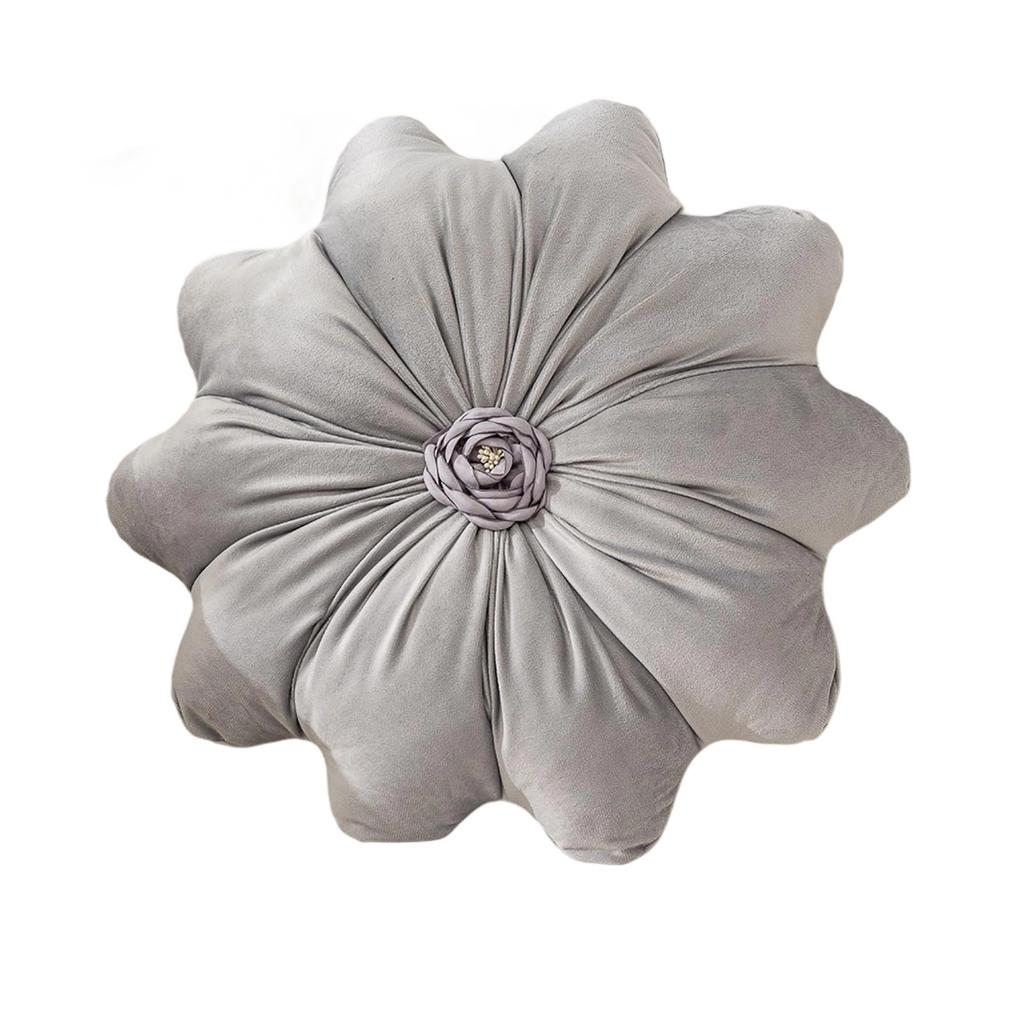 Sunflower Shaped Decorative Throw Pillow Flower Design Cushion Soft Plush Fabric for Sofa Bedroom Living Room Minimalist Style