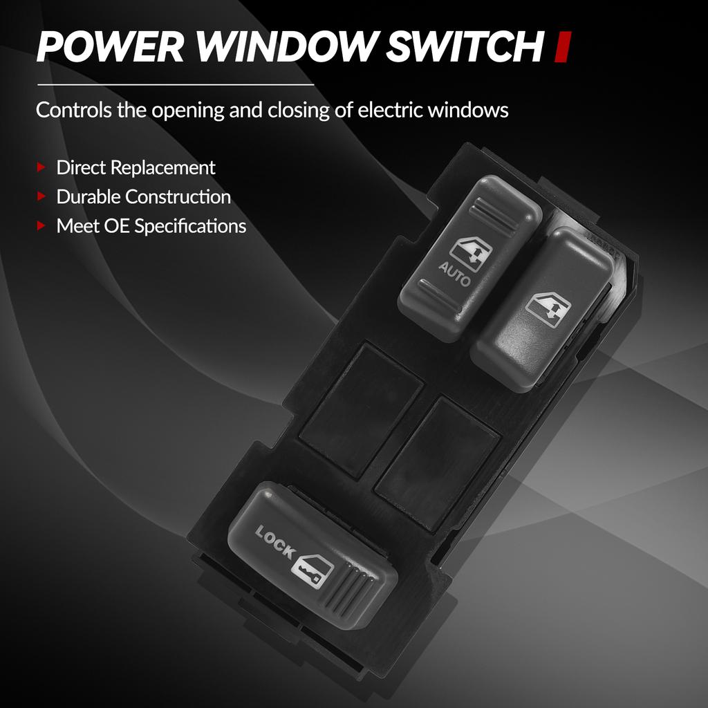 Car Door Power Window Door Lock Switch Driver Side For GMC C2500 C3500 Jimmy K1500 K2500 Yukon S15 1995 1996 1997 1998 1999 2000