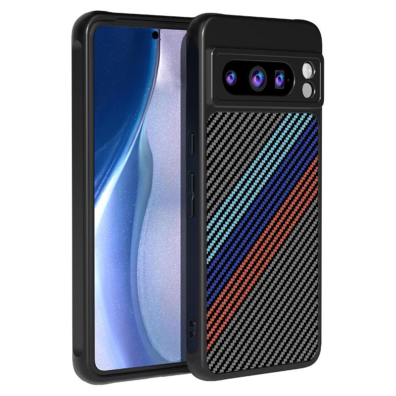 Striped Pattern Magnetic Phone Case For Google Pixel 10 8 7 Pro 9A 8A Pixel 9 10 Pro XL For Magsafe Wireless Charging Hard Cover
