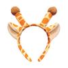 Headband Anti-Slip Soft Plush Fabric Cartoon Sika Deer 3D Ears Design Headband Face Washing Makeup Hair Hoop Hair Accessory