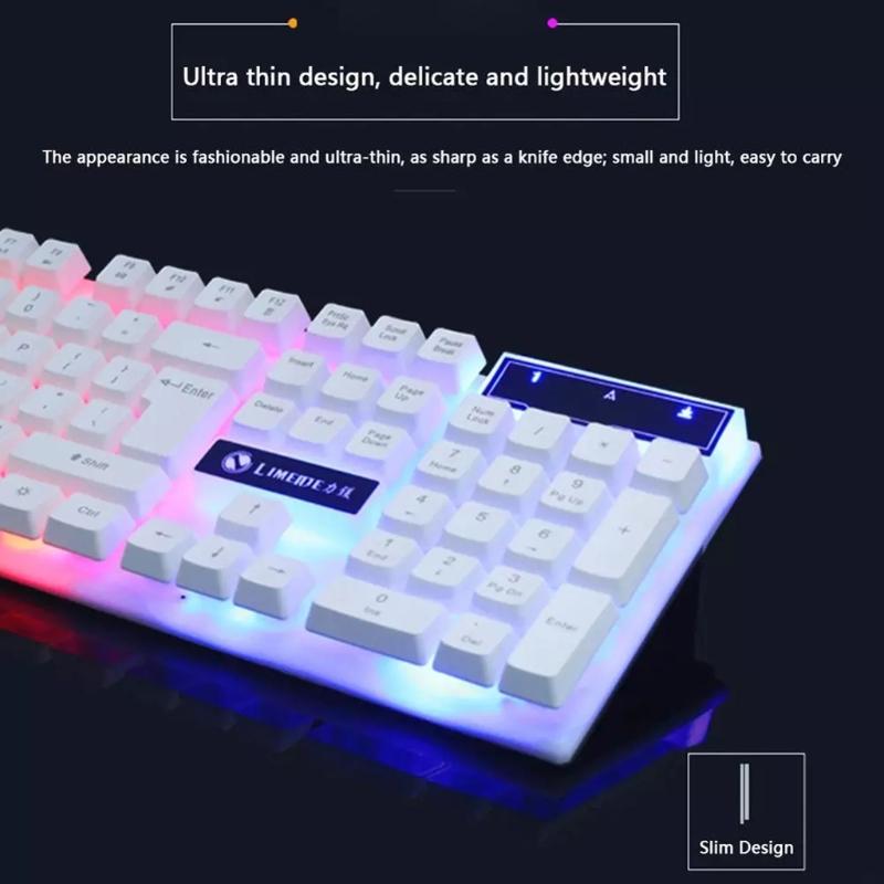 Computer Replacement Accessories GTX300 USB Wired 104 Keys RGB Backlight Gaming Mouse Keyboard Combos Set Gifts for kids