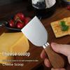 Square Acacia Wood Cheese Board & 4-Piece Stainless Steel Cheese Knife Set