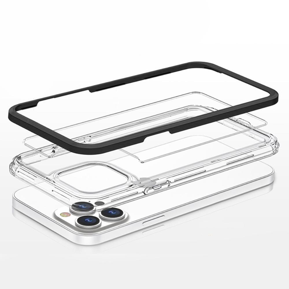 ERBORD case for iPhone 13 Pro, Hybrid Frame, Black