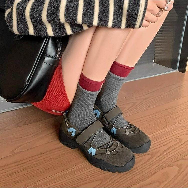 Vysoce kvalitní módní dámské ploché boty kulatá špička nízké boty ležérní prodyšné nazouvací ploché venkovní dámské Mary Jane boty