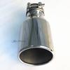 Automobile Muffler Modified Tail Pipe Stainless Steel Silver Large Caliber 114 Universal Tail Throat Oblique Exhaust Head Slight