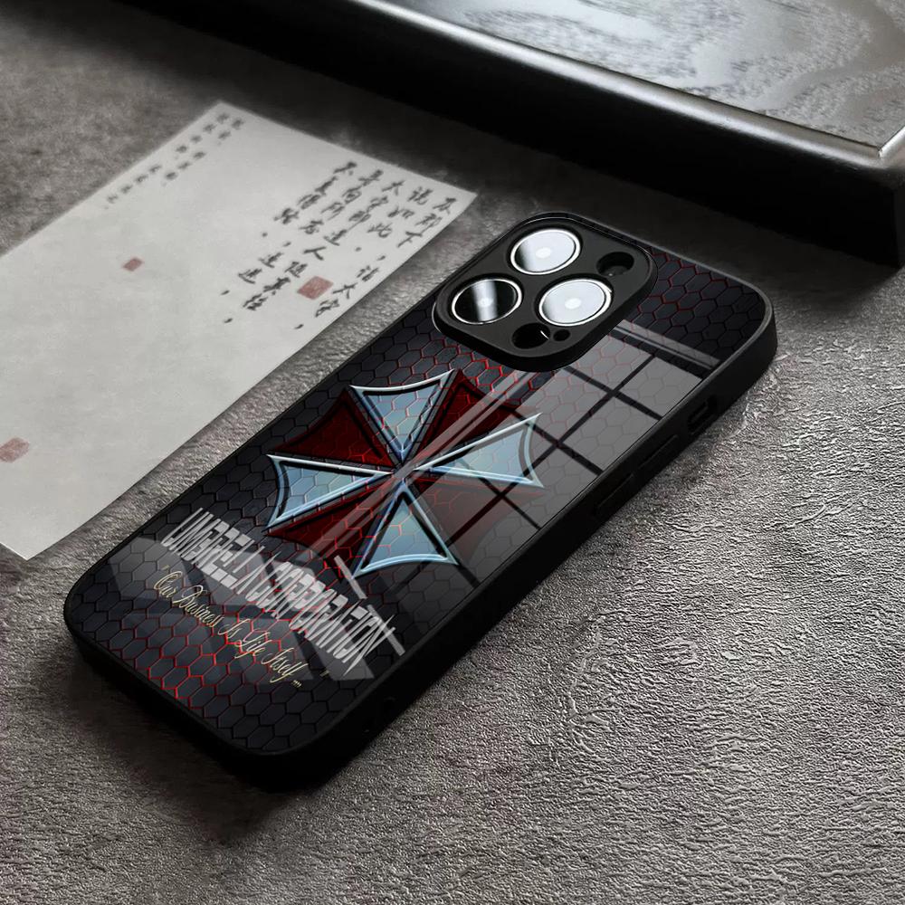 Game U-Umbrella C-Corporation Phone Case For iPhone 18 17 16 Pro Max 15 Plus 14 Pro 12 11 13 Mini X XR XS Max SE Glass Cover