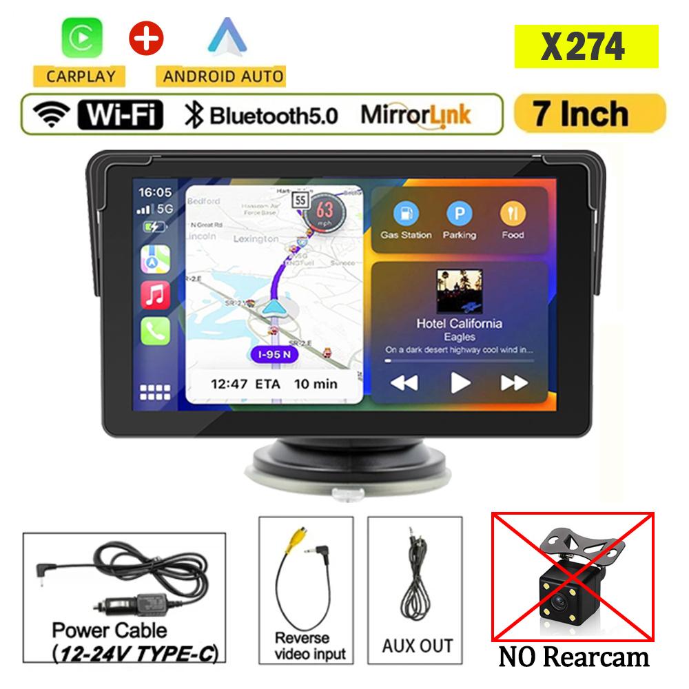 7inch Universal Automotive Car Radio Multimedia Video Player Wireless Apple Carplay Android Auto Touch Screen WIFI FM Bluetooth