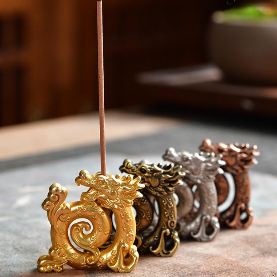 Antique Dragon Incense Stick Holder Incense Burner Stick Holder Line Plate Sandalwood Coil Base Studios Home Decoration Gift