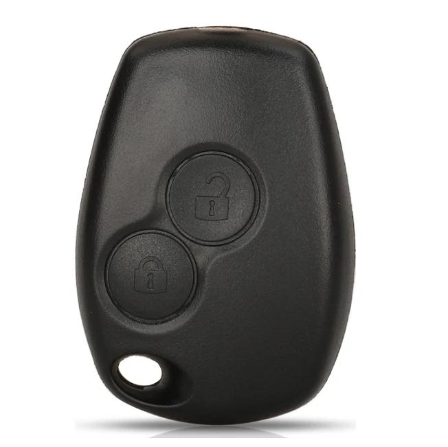 Jingyuqin 2 Button Key Fob Remote Shell Case Cover Uncut For Renault Duster Modus Clio 3 Twingo DACIA Logan Sandero