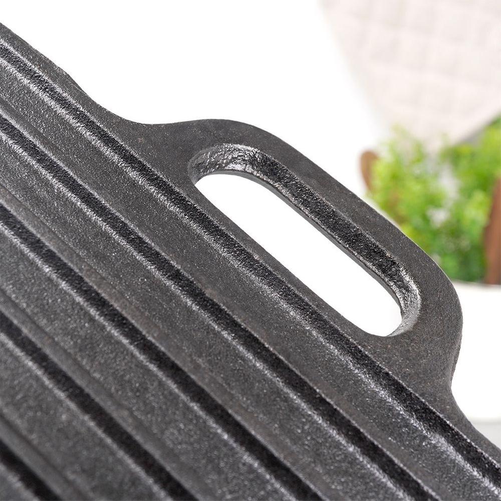 Płyta Żeliwna Patelnia Do Grillowania Żeliwna Dwustronna Na Grill Ognisko