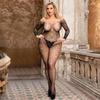 Transparent Fishnet Women Bodystockings Sexy Lingerie Open Crotch Hot Bodysuit Erotic Crotchless Sling Black Exotic Costumes