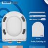 TLXT Universal Thickened Plastic Toilet Seat Cover - QQ Feet Medium U-Shape