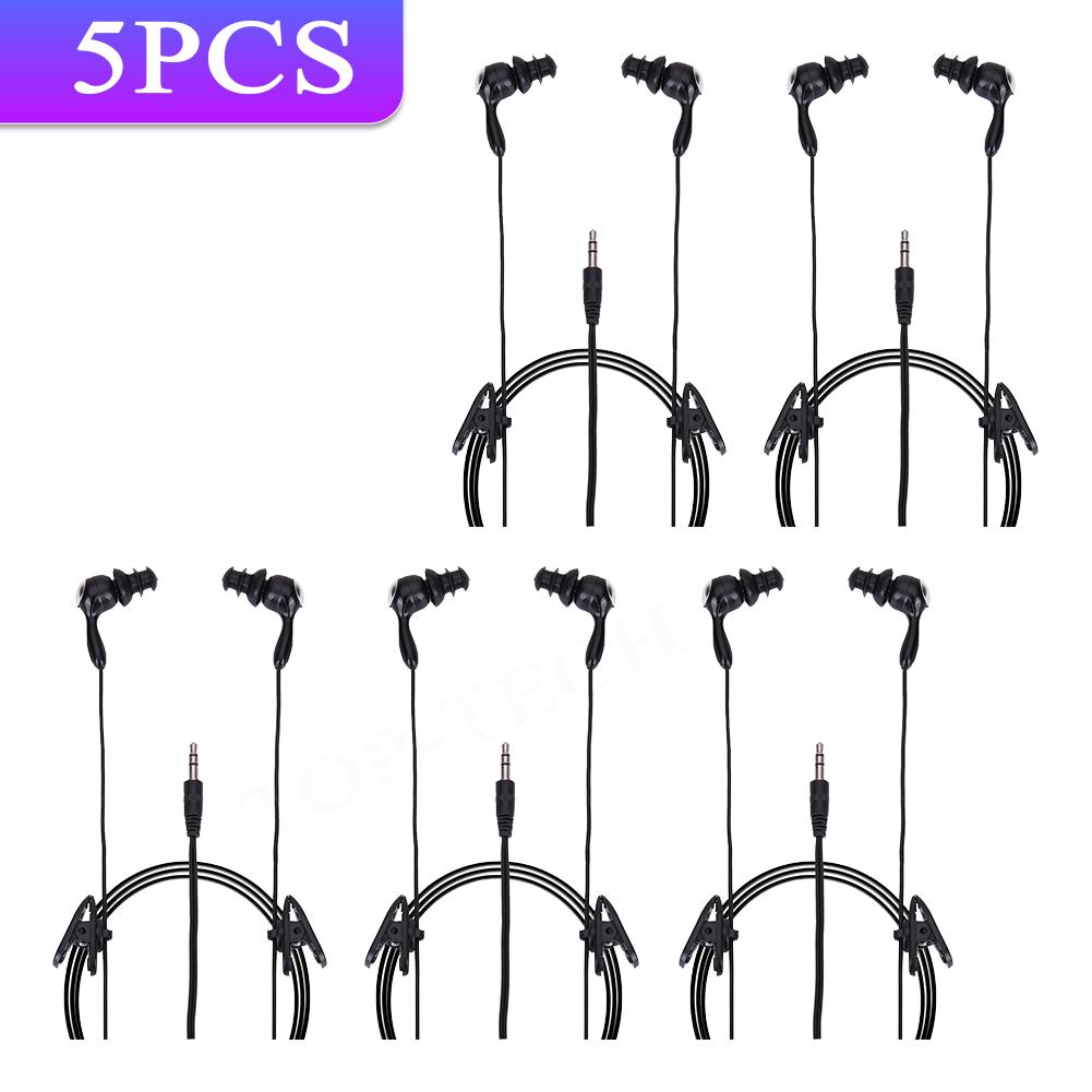 3.5mm Sports In-ear Swimming Earphone Waterproof Music Headphone For iPhone MP3 Player Wired Sports Headsets 1PC 2PCS 3PCS 10PCS