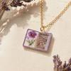 Flower Pendant Necklace Copper 17 Mm 1 Pc