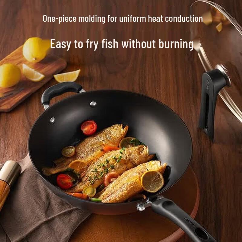SUPOR Rust-Resistant Non-Coated Cast Iron Wok