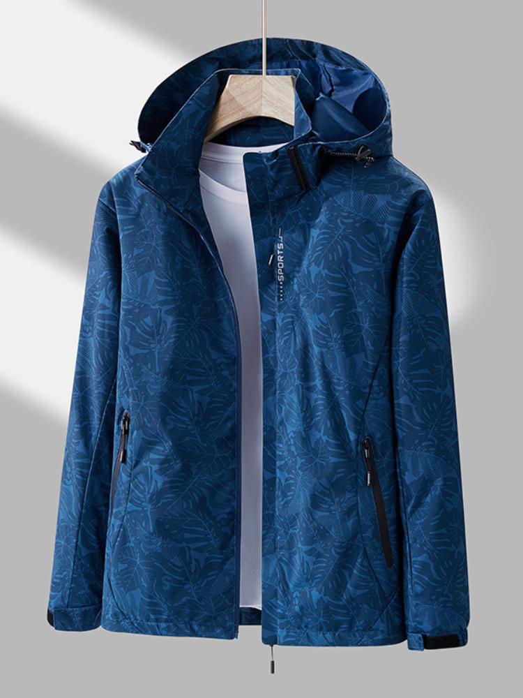 

Новый уличный ветрозащитный плащ, весенне-осенняя камуфляжная мужская ветро- и водонепроницаемая куртка 3XL синий