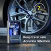 Electric Tire Pump with Light Portable Car Inflator Pump Bicycle Air Compressor for Automobile Bicycle Ball