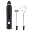 3 Speeds USB Rechargeable Electric Milk Frother Handheld Coffee Mixer Stirrer Egg Beater