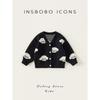 Insbobo Boys' Sweater 2026 Spring New Stylish Baby Clothes Children's Knitted Cardigan Stylish Top