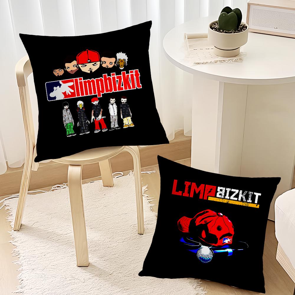 Rock Band Limp Bizkit Music Pillow Case Sofa Living Room Bedroom Headboard Backrest Cushion Square Cushion Nap Time