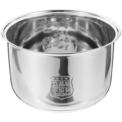 2/3L Stainless Steel Rice Cooker Inner Pot Non-Stick Steaming Cooker Container Kitchen Cookware Replacement Accessories