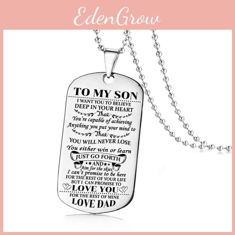 Náhrdelník Móda Pro Mého Syna Dceru Tátu Mámu Psí Známka Narozeninový Dárek Pro Děti