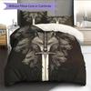 Sword Pattern Bedding Quilt Set  Home Decoration  Gift (1 * Duvet Cover + 2 * Pillowcase  Without Core)