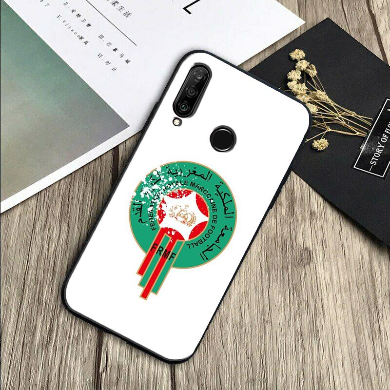 Morocco Flag Coat Of Arms For Huawei Nova 11 12i 8i 7i 3i 9 10 SE Y60 Y61 Y70 Y72 Y73 Y90 Y91 P20 P30 Pro P40 Lite Case