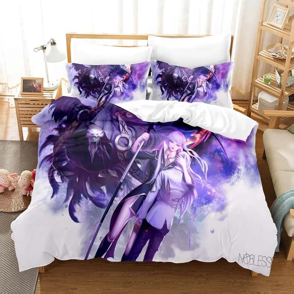 New Noblesse Bedding Set Single Twin Full Queen King Size Bed Set Adult Kid Bedroom Duvet Cover Sets Print Anime Bed Sheet Set