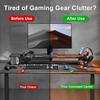 Supporto in Legno Massiccio per Controller e Cuffie, Rack Organizzatore Doppio per Controller, Adatto a , Gamepad, Supporto per Cuffie per Figlio, Marito, Fidanzato