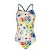 Source fashion printed one-piece simple sports style swimsuit women's 1011 new slim and thin hot spring swimsuit