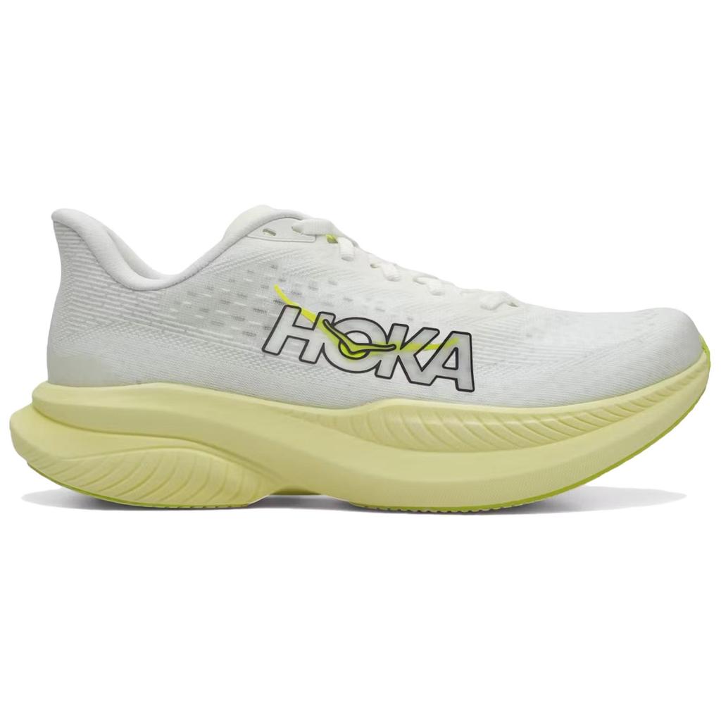 HOKA  Mach 6 White Neon Citrus Women Sneakers 1147810-WNH