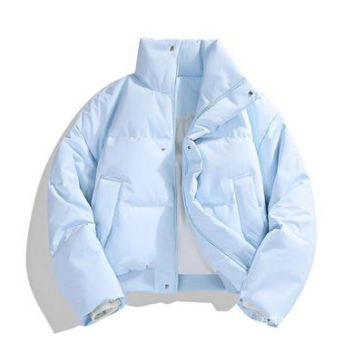 Retro Kurze Baumwollkleidung Herren Winter Stehkragen Jacke Trendige Marke Fortgeschrittener Sinn Clnf Verdickte Brotkleidung Damen