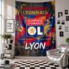 Lyon FC Wall Tapestry Home Decor Wall Hanging Cloth for Bedroom Living Room Background