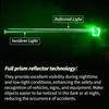 10 Pcs High Visibility Reflective Stickers Waterproof Fluorescent Yellow Green for Car Motorcycle Bicycle Truck