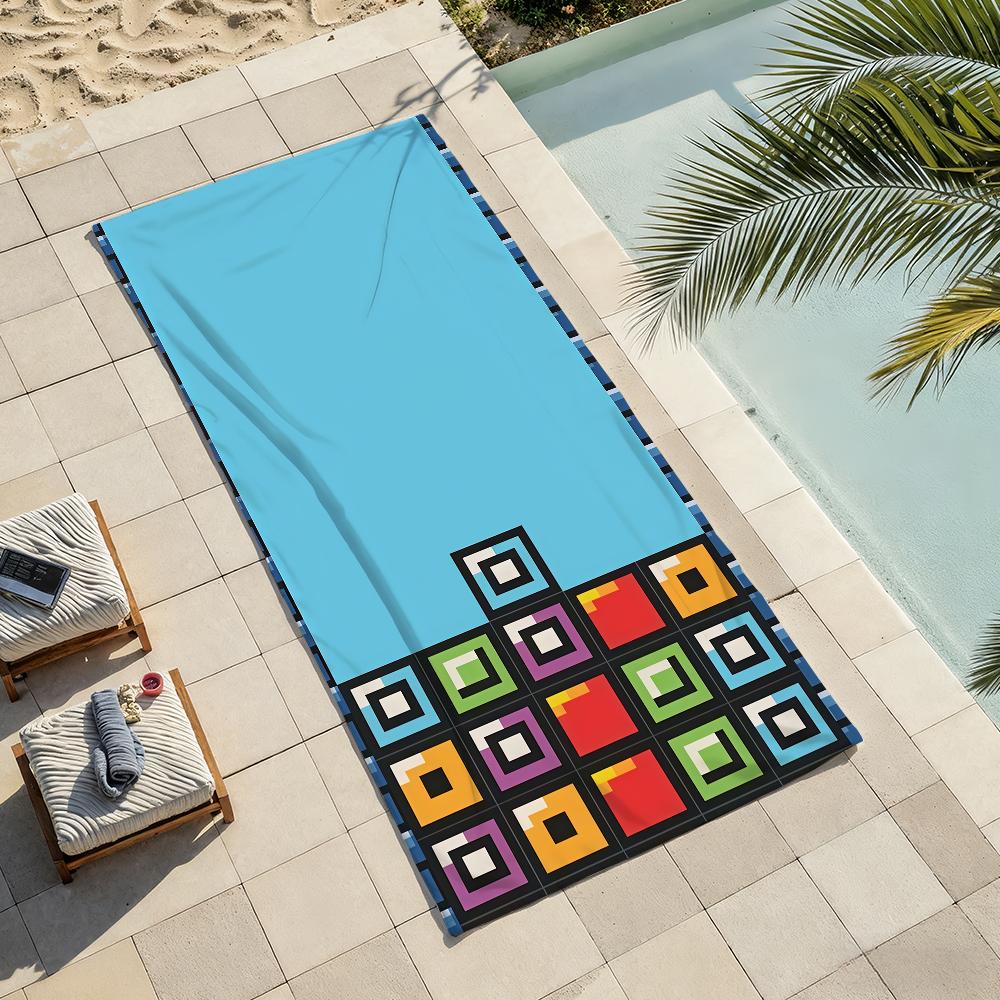 Atrategy game T-TETRIS Towel Drying Bath Towel Applicable To Light Swimming Camping Yoga Beach Out