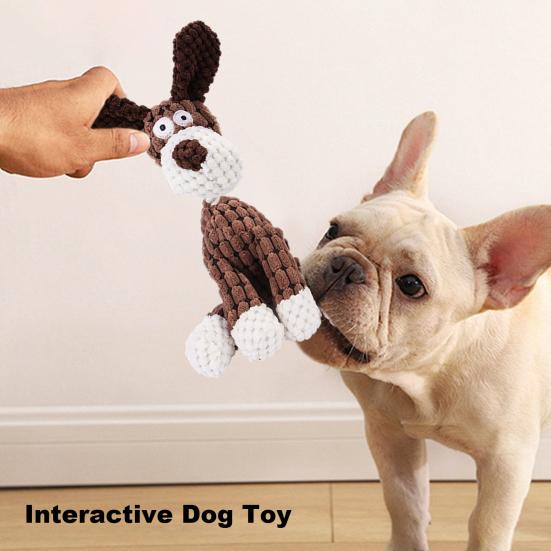 

Yousheng пищащая плюшевая игрушка для собак интерактивная мягкая игрушка плюшевый ослик жевательная игрушка для собак с пищалкой неразрушимая игрушка для чистки зубов щенка A