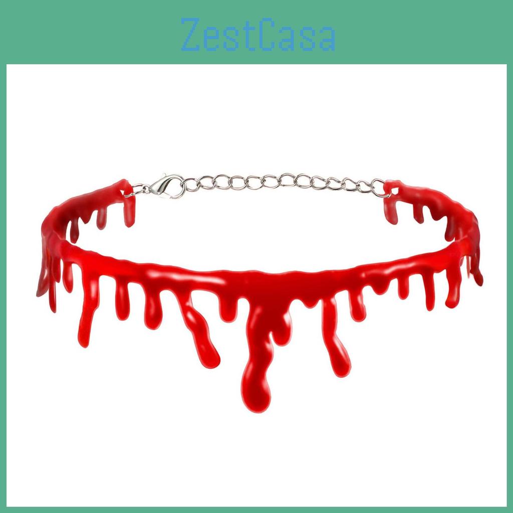 Unique Handmade Halloween Blood Drip Necklace For Vampires Perfect For Cosplay Parties