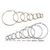 10pcs Gold 316L Stainless Steel Open Earrings Circle 15 20 25 40mm Earring Hooks Base Ear Ring for Jewelry Making Components DIY