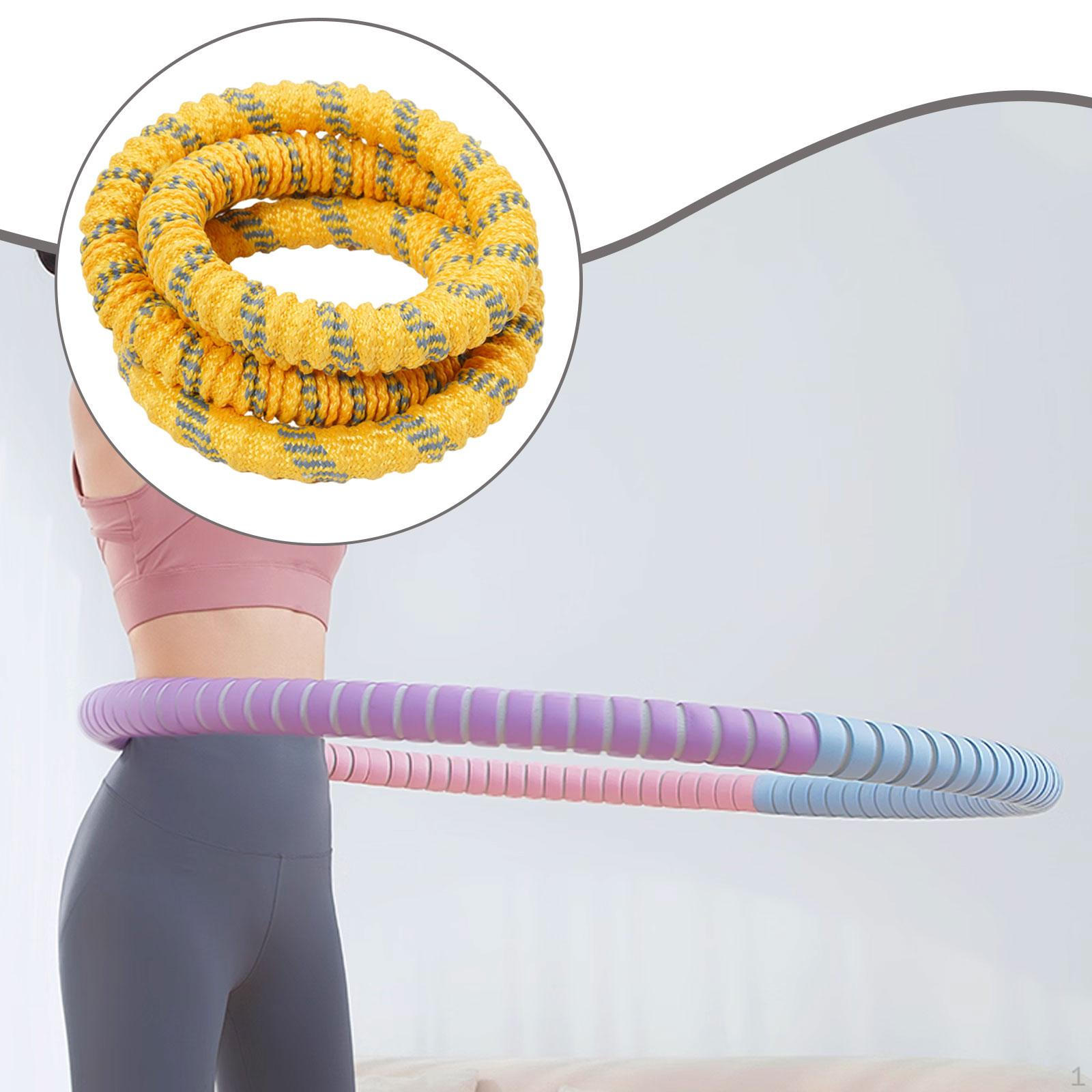 

Фитнес Хулахуп Круги для Живота Складной Удобный Тренажер Упражнения для Дома жёлтый