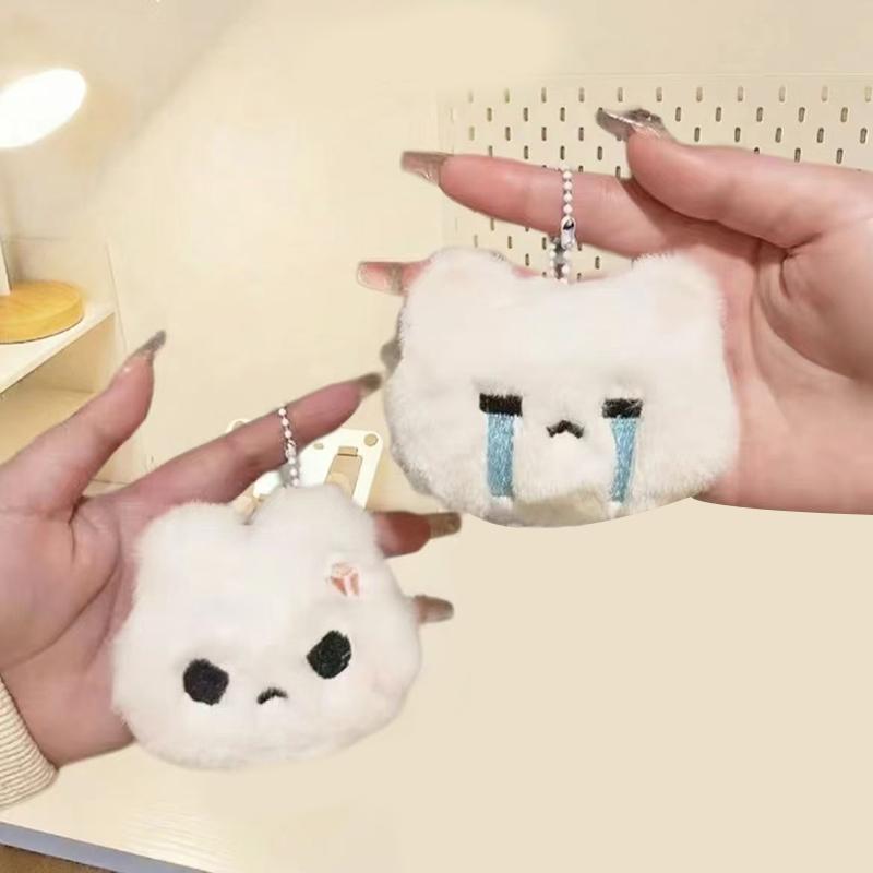 Cartoon Soft Plush Rabbit Doll Toy Keychain Sweet Cute Bag Pendant Keyring Accessories Pendant Decor Kid Gift Kawaii