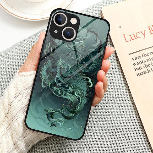 

Чехол для телефона Apple Iphone 7 6s Plus Se 8 Xs X 11 14 Plus Xr 12 Mini 13 Pro Max, модный китайский тигр-дракон iPhone 7Plus(8Plus)