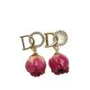 Forest Fairy Natural Rose Real Flower Long Dried Flower Tassel Earrings
